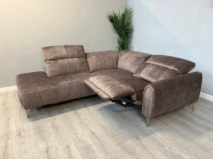 DFS Lidia Right Hand Facing Open Chaise Power Recliner Corner Sofa - RRP £1899