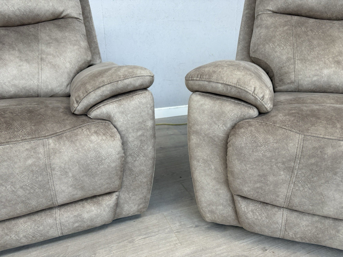 Furniture Village SLOANE Fabric 3 + 2 Seater Power Recliner Sofa Set - RRP £1890