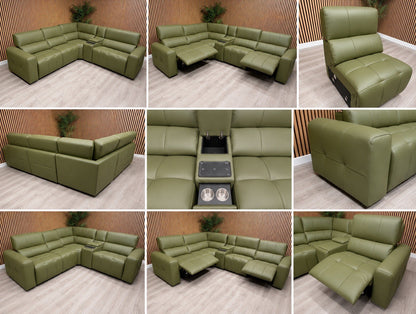 Sofology BARI Large Leather Power Recliner Corner Sofa - RRP £5899