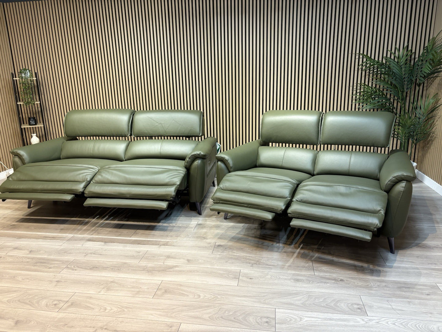Furniture Village JUDE Style Leather 3 + 2 Seater Power Sofa Set - RRP £4,690