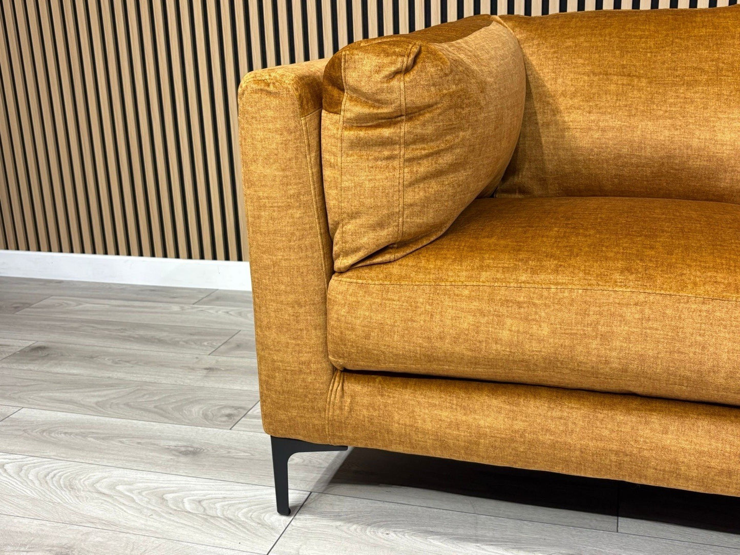 NEW Rene Fabric Corner Sofa, Amber - RRP £2495