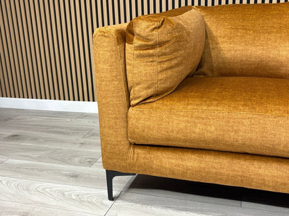 NEW Rene Fabric Corner Sofa, Amber - RRP £2495