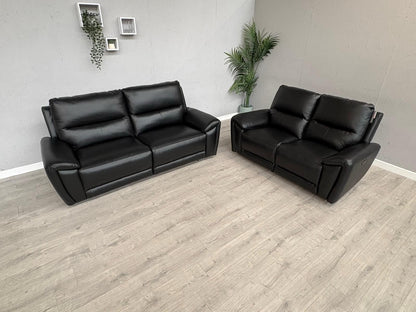 DFS Kaden Leather 3 Seater + 2 Seater Power Recliner Sofa Set - RRP £1,878