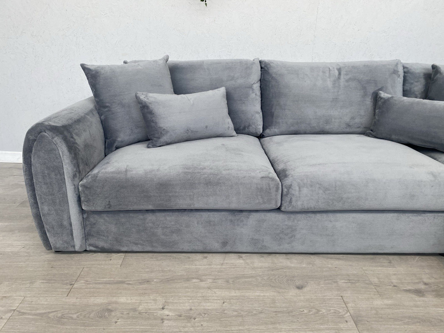 Sofology - MARBLE ARCH Style Fabric Large 2 Corner 2 Sofa, Grey - RRP £3,999