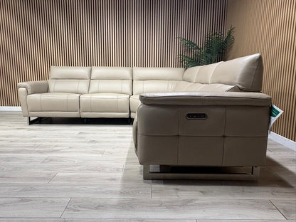 Furniture Village MOET Large Leather Power Recliner Corner Sofa - RRP £4,495