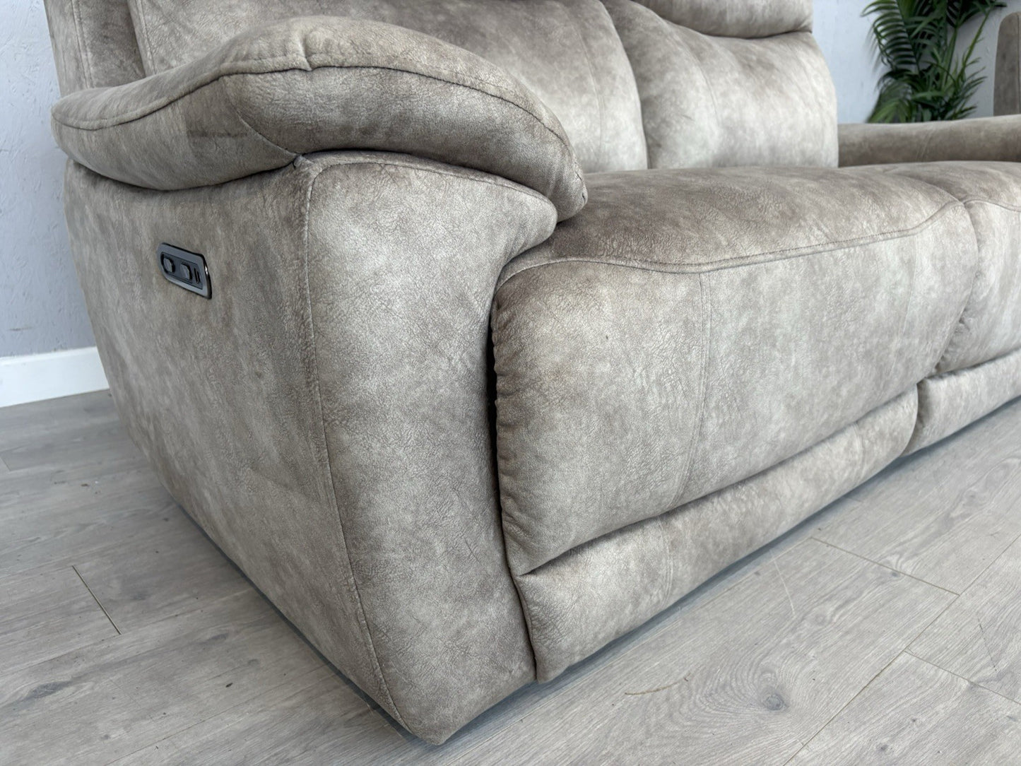 Furniture Village SLOANE Fabric 3 + 2 Seater Power Recliner Sofa Set - RRP £1890