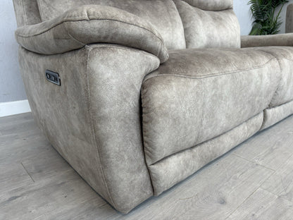 Furniture Village SLOANE Fabric 3 + 2 Seater Power Recliner Sofa Set - RRP £1890