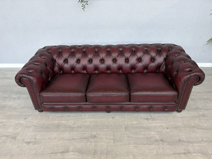 F.V. At The Helm Shackleton Leather Chesterfield 4 Seater Sofa - RRP £2,895