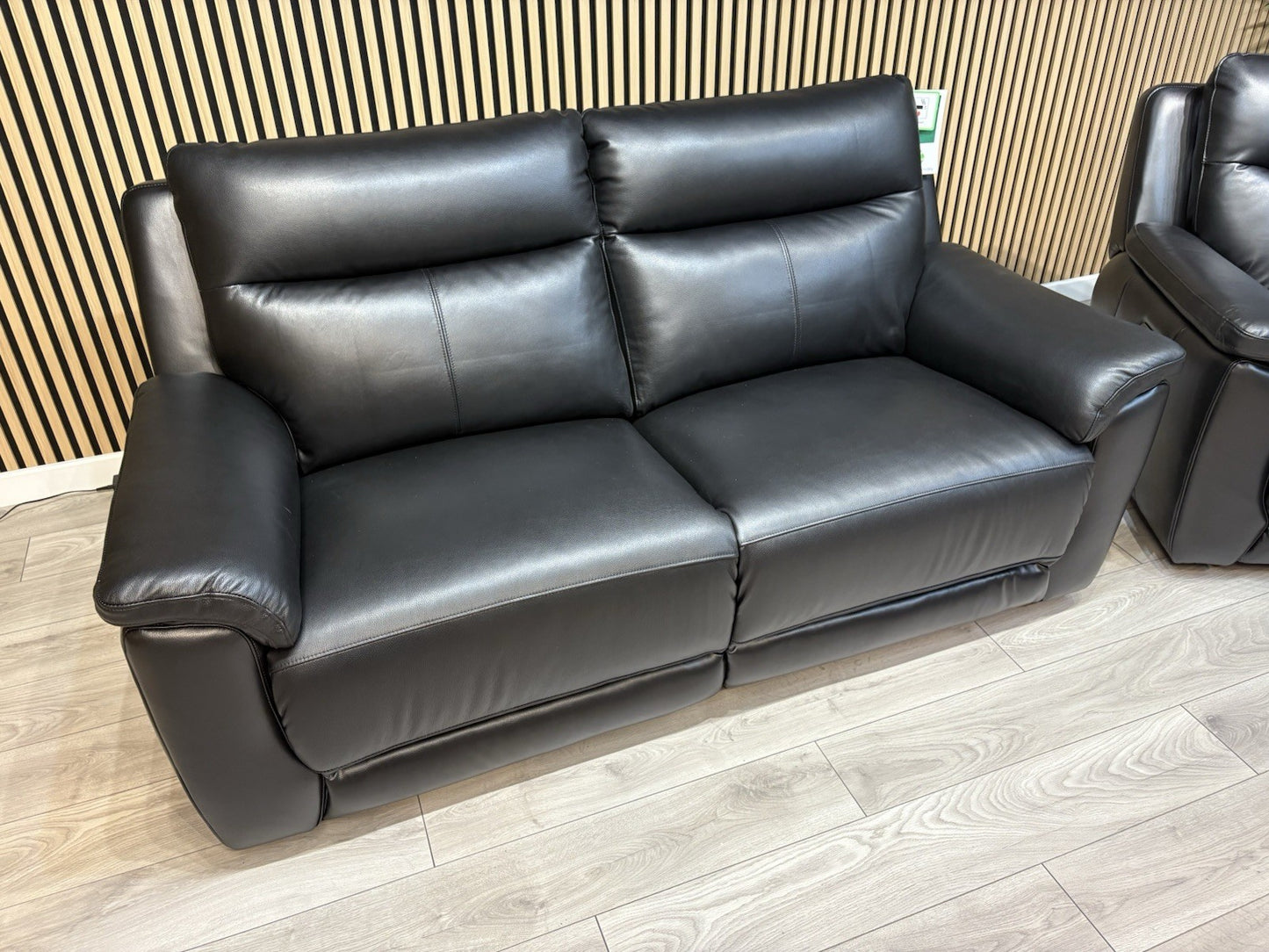 NAVONA 3 Seater + 2 Seater Leather Sofa Set, Power Recliners - RRP £3,498
