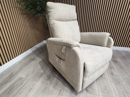 Furniture Village Fabric Rise & Recline Armchair, Linen - RRP £1299