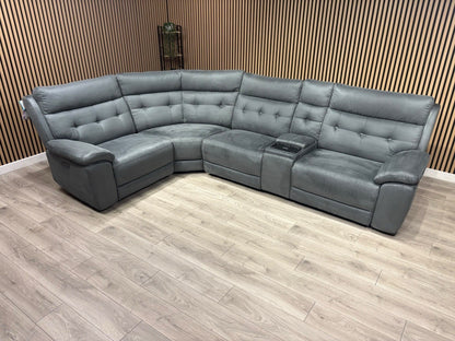 SCS Belford 1 Corner 3 Power Recliner Sofa with Media Console - RRP £2599