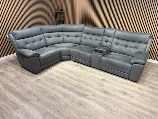 SCS Belford 1 Corner 3 Power Recliner Sofa with Media Console - RRP £2599