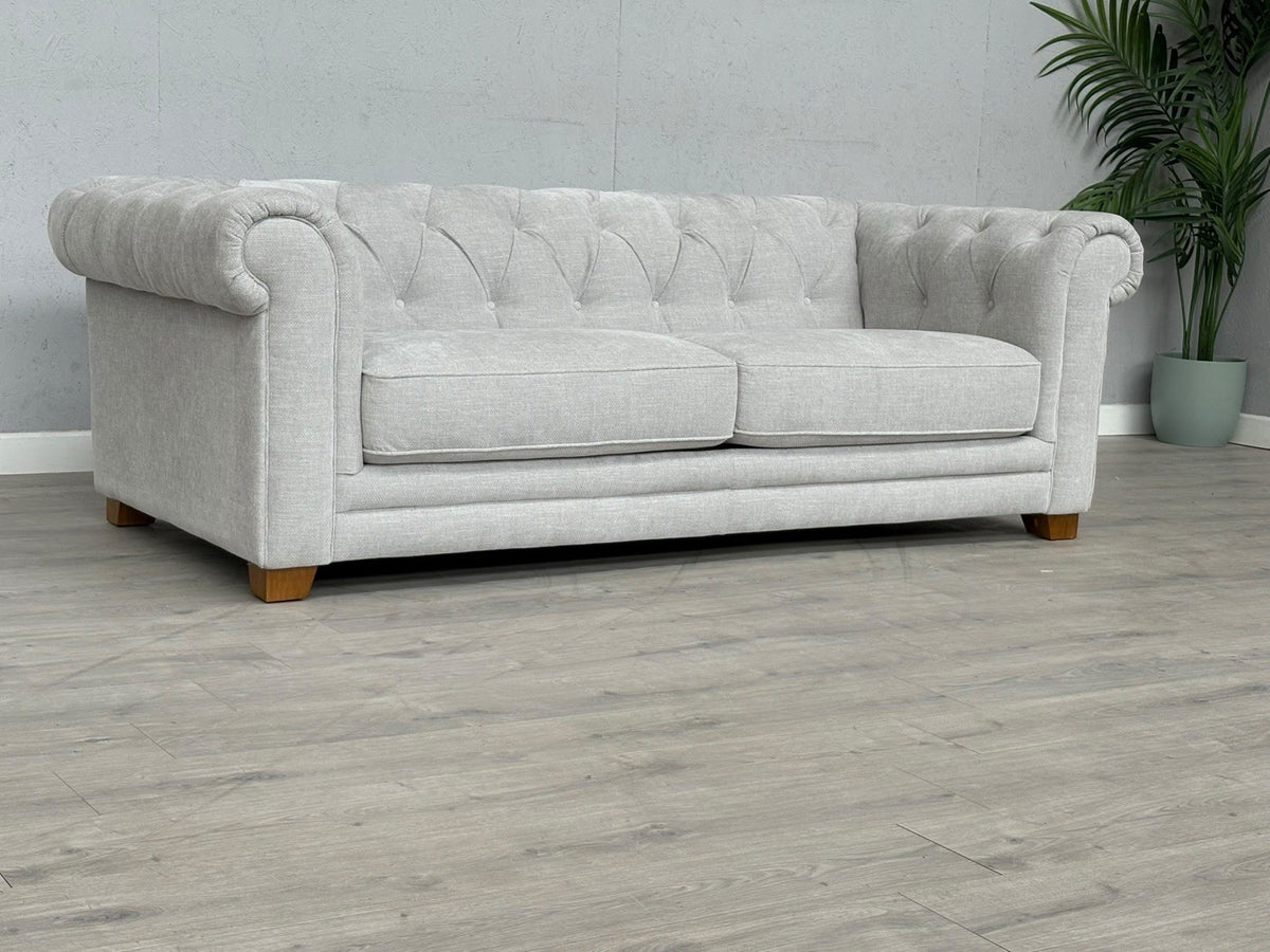 DFS Holbrook Chesterfield Fabric 3 Seater Sofa RRP £699