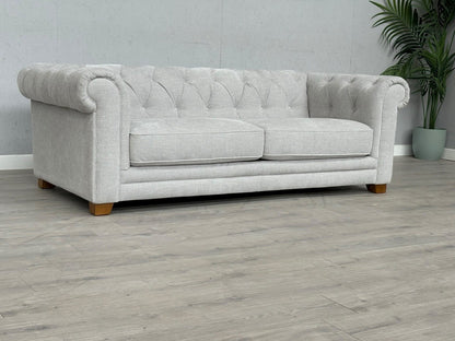 DFS Holbrook Chesterfield Fabric 3 Seater Sofa RRP £699