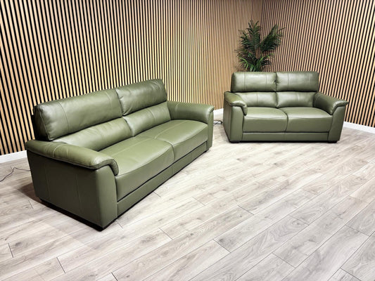 Furniture Village Cozee Style Premium Leather 3 + 2 Seater Sofa Set - RRP £2,730
