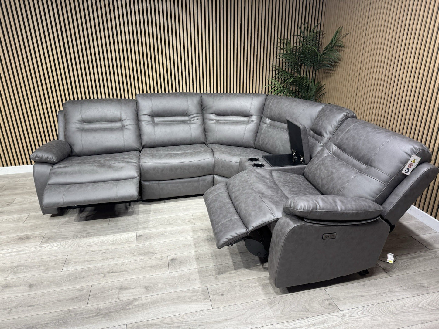 DFS Model Fabric Modular Corner Sofa + Console, Power Recliners - RRP £2,599