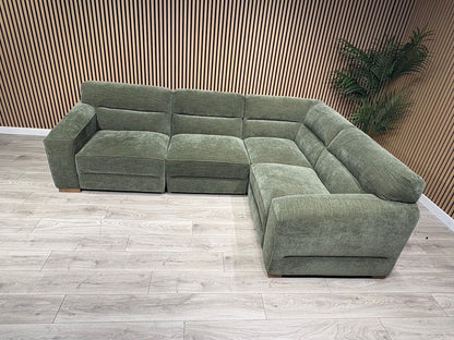 Denver Fabric Modular Corner Sofa ( RHF or LHF ), Dark Sage  - RRP £2399