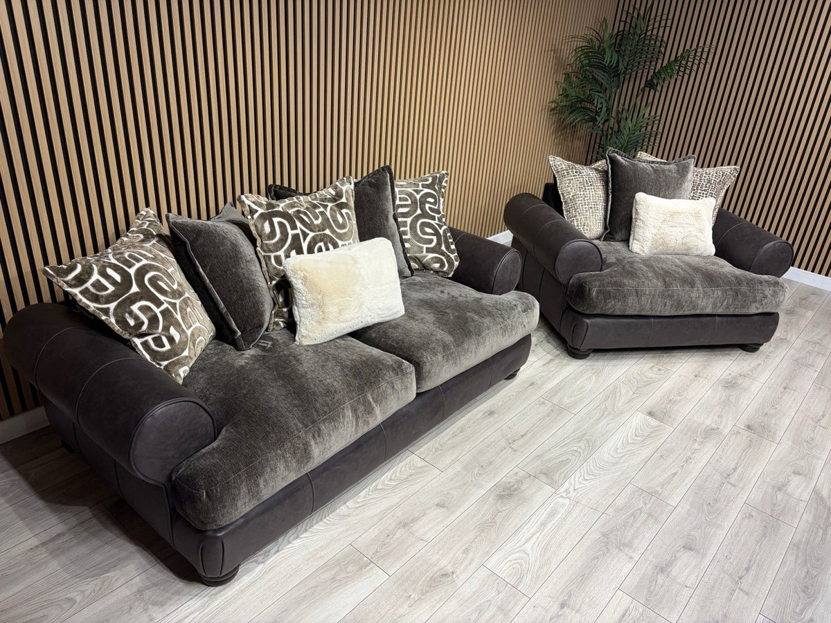 Viscount Fabric 3 Seater Sofa + Love Chair Set - RRP £3898 (PRE ORDER 6-8 WEEKS)