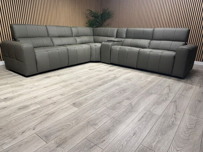 Sofology BARI Large Leather Power Recliner Corner Sofa - RRP £5899