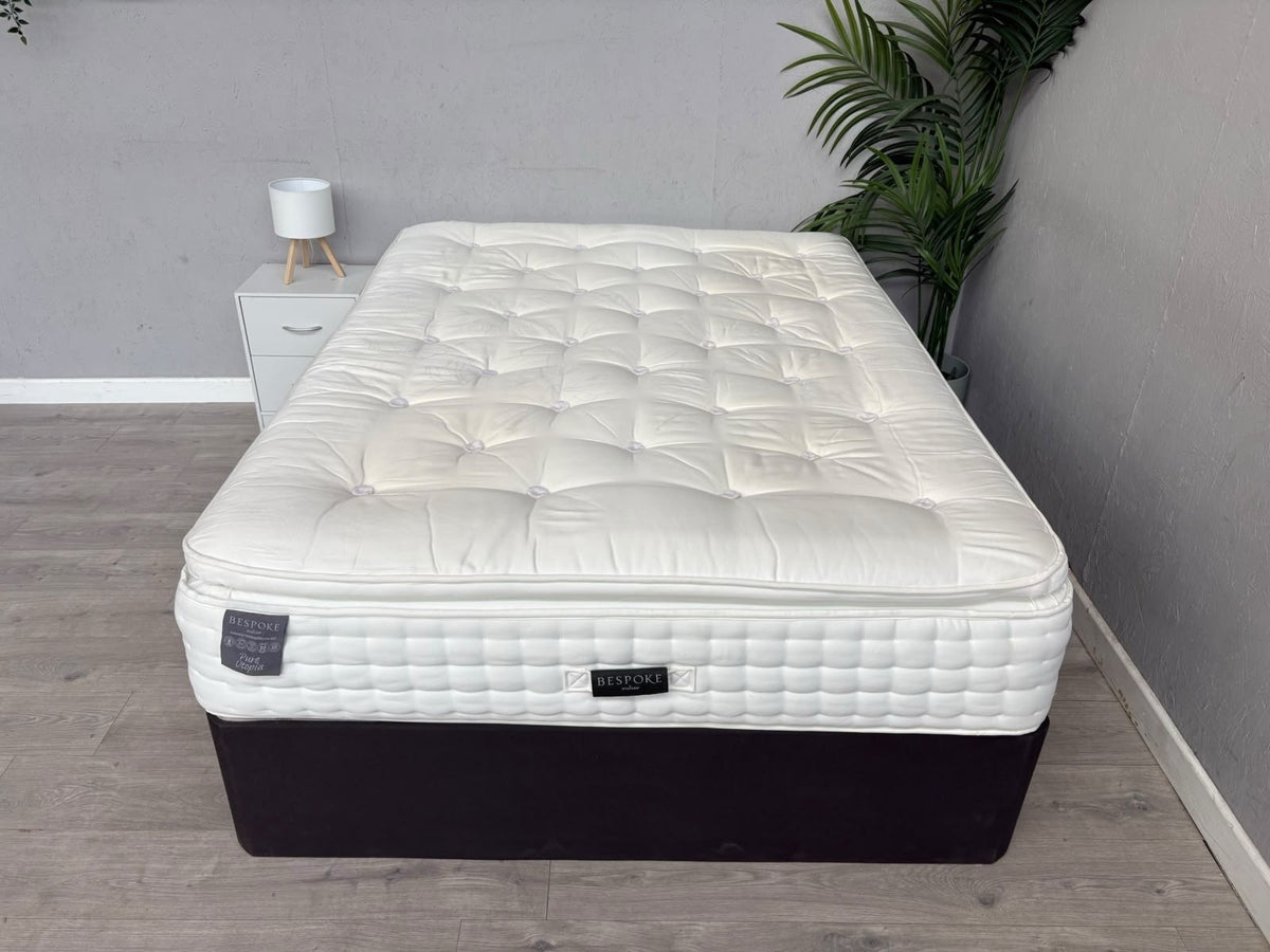 Staples Bespoke Pure UTOPIA Pillowtop 5ft Kingsize Mattress, Medium - RRP £1,699