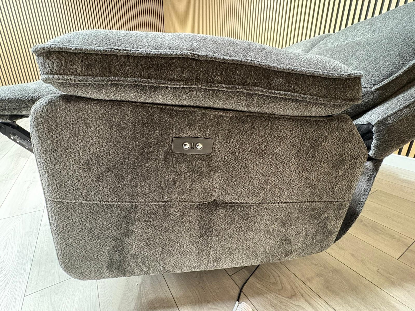 DFS Sample - Cadenza Style Fabric 3 + 2 Seater Power Sofa Set - RRP £2898