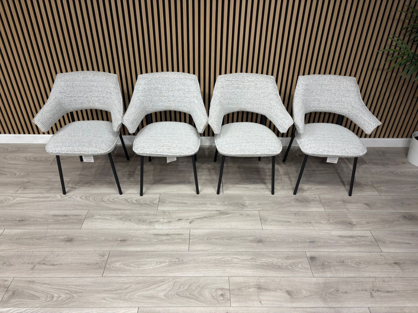 NEXT Sample - Textured natural dining chairs