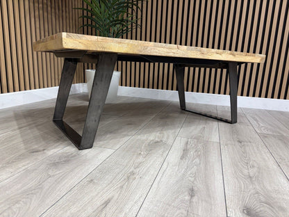 NEXT Sample - Geo Mango Wood Coffee Table - RRP: £559