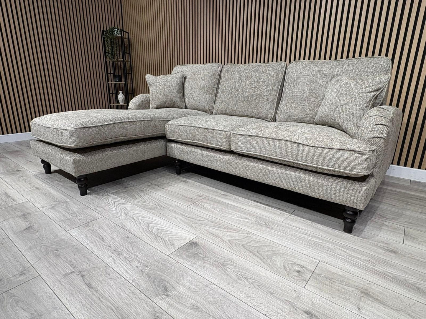 Laura Ashley LYNDEN Style Fabric 3 Seater LHF Chaise Corner Sofa - RRP £2625