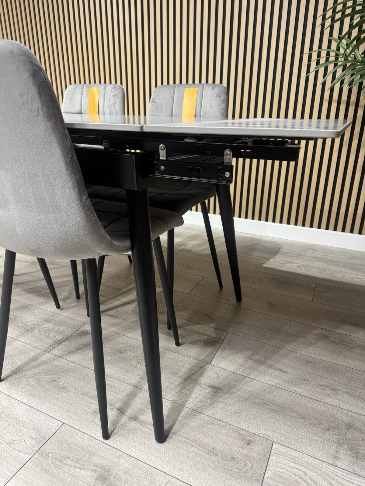NEXT Sample - VERONA Marble Effect Extending Dining Table + 4 x Chairs RRP £1799