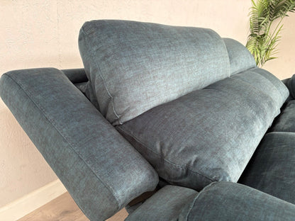 Furniture Village UTAH Fabric 3 Seater Power Recliner, Lumbar Sofa - RRP £1,995