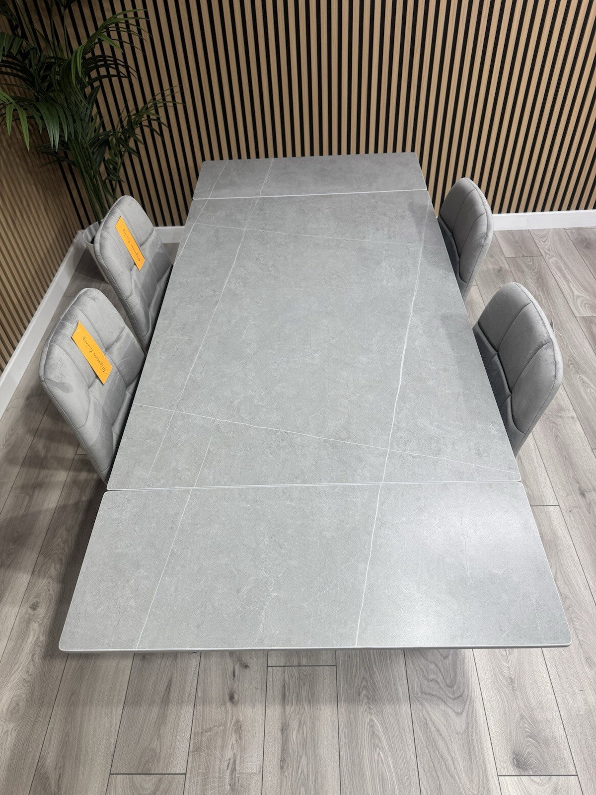 NEXT Sample - VERONA Marble Effect Extending Dining Table + 4 x Chairs RRP £1799
