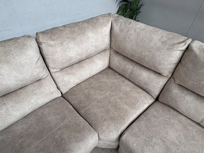 Furniture Village FLEX Fabric Large LHF Corner Sofa Bed, Storage Arms, RRP £2945