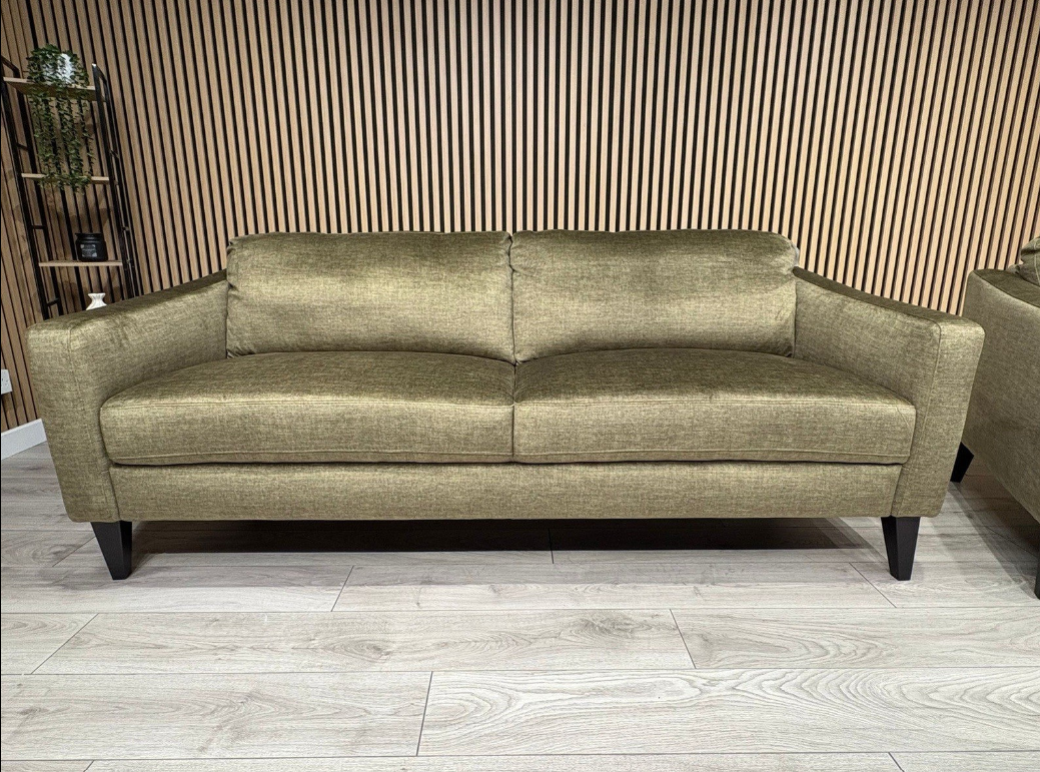 John Lewis BAILEY Style Fabric 3 Seater Sofa, Olive - RRP £1990