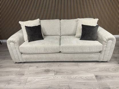 Charlie Marble Arch Style 3 Seater + Love Chair Fabric Sofa Set - RRP £3098