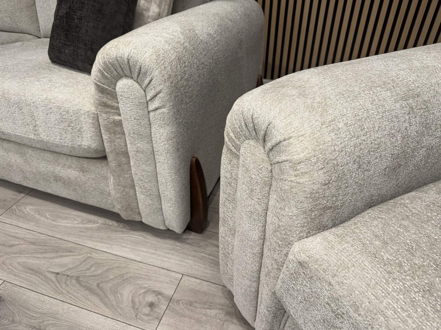 Charlie Marble Arch Style 3 Seater + Love Chair Fabric Sofa Set - RRP £3098