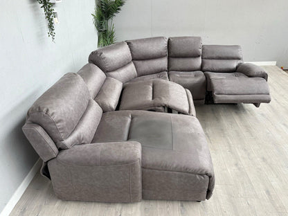 F.V LINK Fabric Corner Chaise Power Sofa, READ DESCRIPTION - RRP £2795