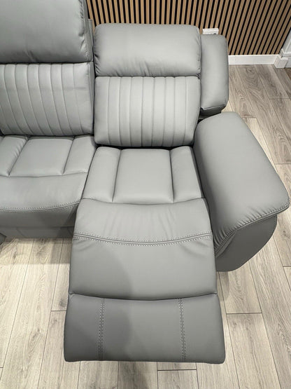 DOMINO Leather Modular Corner Sofa Set, Power Recliners - RRP £2,995