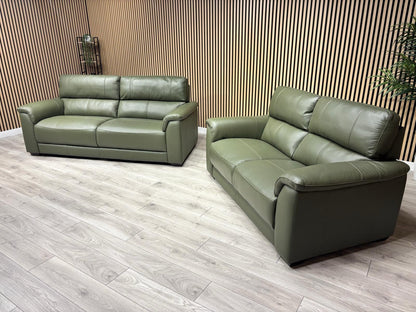 Furniture Village Cozee Style Premium Leather 3 + 2 Seater Sofa Set - RRP £2,730