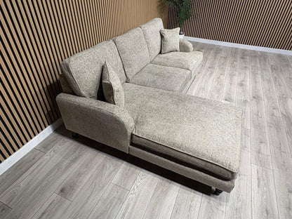 Laura Ashley LYNDEN Style Fabric 3 Seater LHF Chaise Corner Sofa - RRP £2625