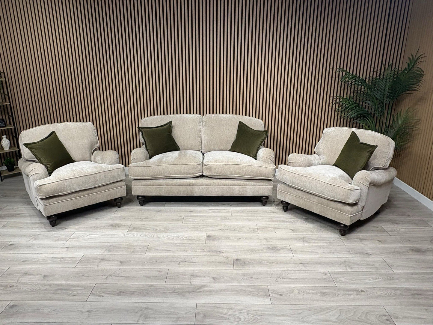 Laura Ashley HERITAGE Style Fabric 2 Seater Sofa + 2x Armchairs Set - RRP £3725