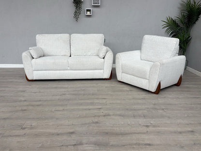 DFS Elana Fabric 3 Seater Sofa and Armchair Set RRP £1298