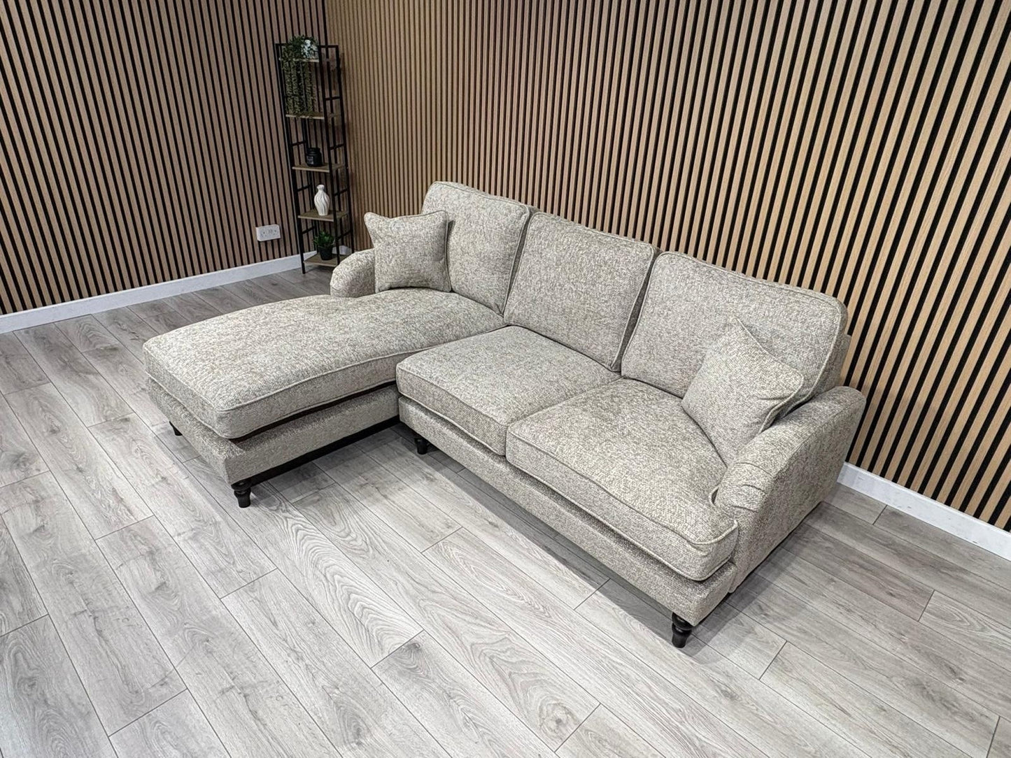 Laura Ashley LYNDEN Style Fabric 3 Seater LHF Chaise Corner Sofa - RRP £2625