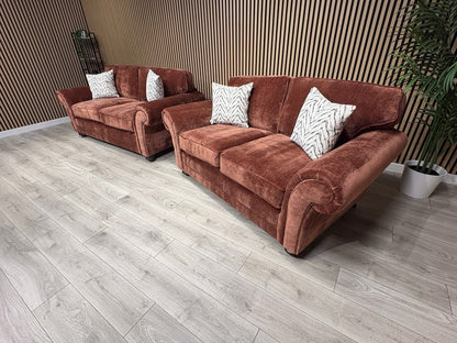 New BLENHEIM Fabric 3 Seater + 2 Seater Sofa Set - RRP £2990