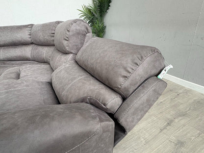 F.V LINK Fabric Corner Chaise Power Sofa, READ DESCRIPTION - RRP £2795