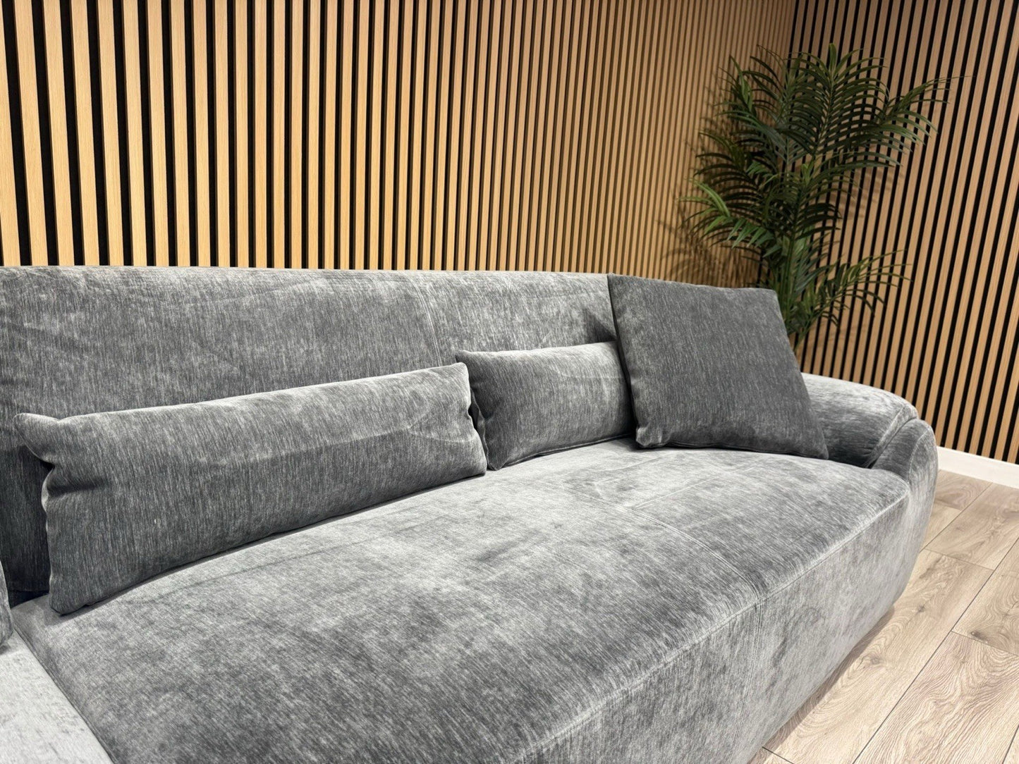 MODENA Large Fabric LHF Open End Chaise Corner Sofa - RRP £2,499