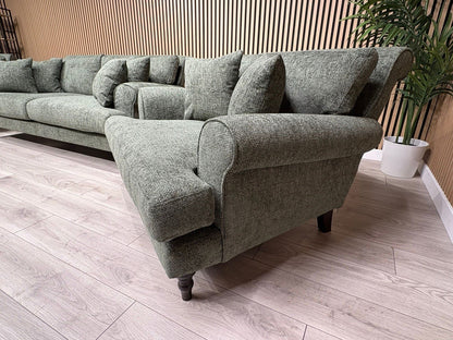 Laura Ashley LYNDEN Style Fabric 3 Seater Sofa + 2 x Armchairs Set - RRP £3695