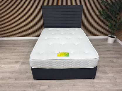 5ft Durham Bed Set, Inc Base + Headboard + Mattress (Storage Options Available)