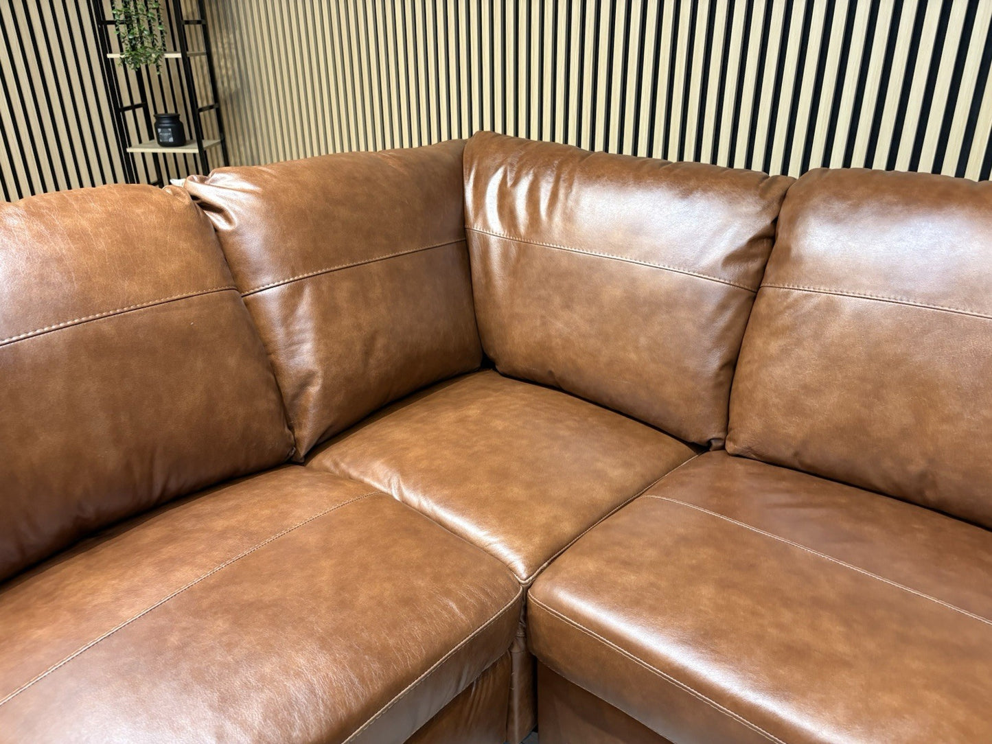 John Lewis BAILEY Style Leather 2 Corner 2 Sofa, Tan - RRP £3,679