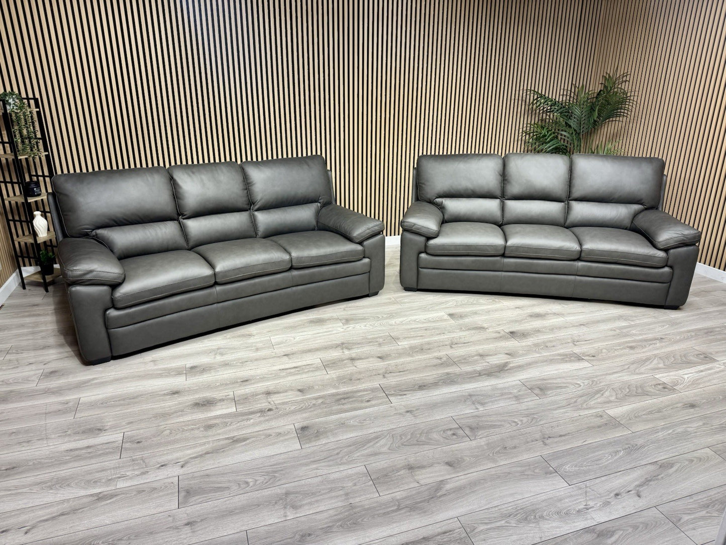 DFS Brooker Leather 3+3 Seater Static Sofa Set  - RRP £3790
