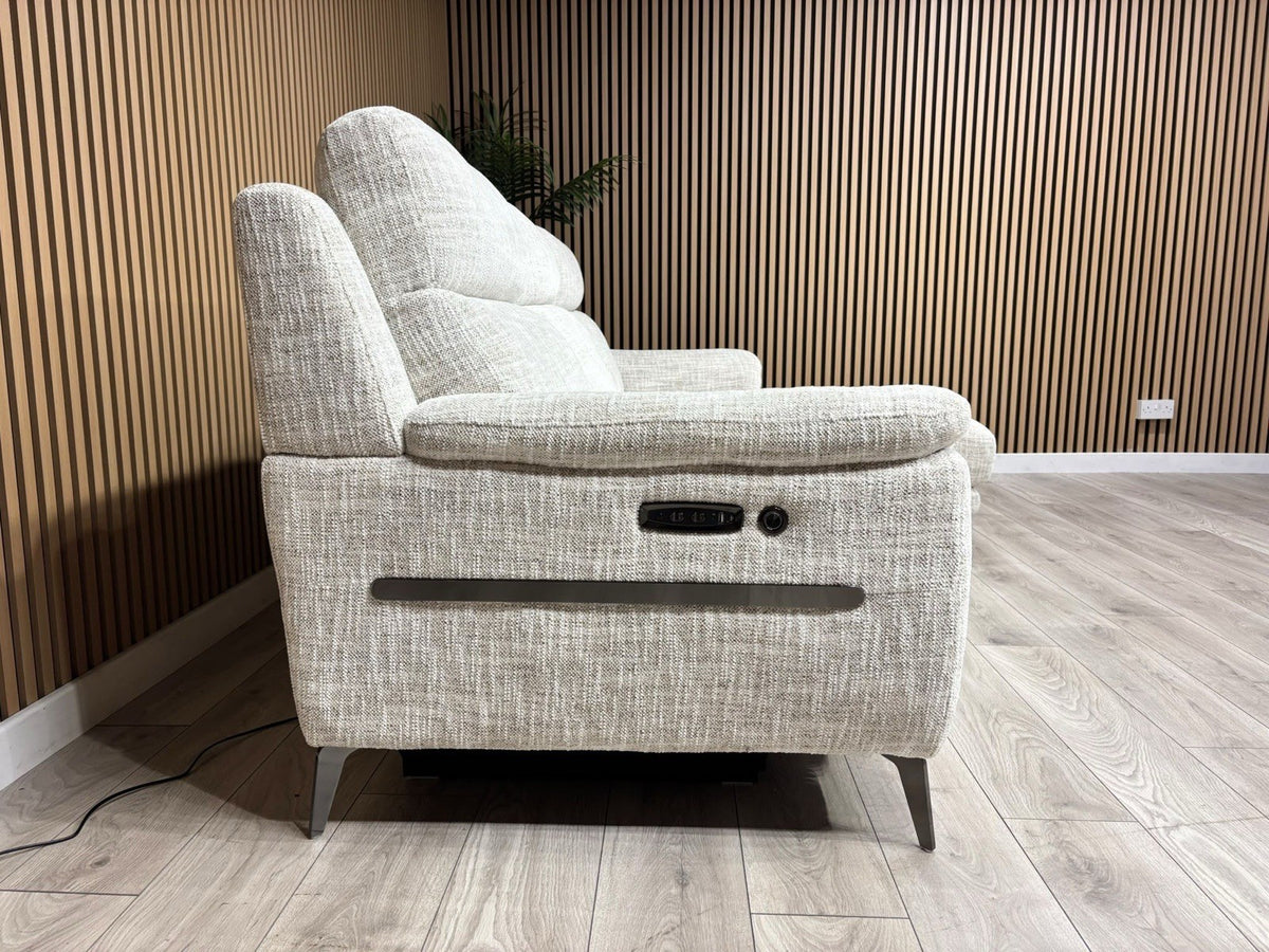 Furniture Village ECLIPSE Fabric Power Recliner RHF Chaise Corner Sofa RRP £2245